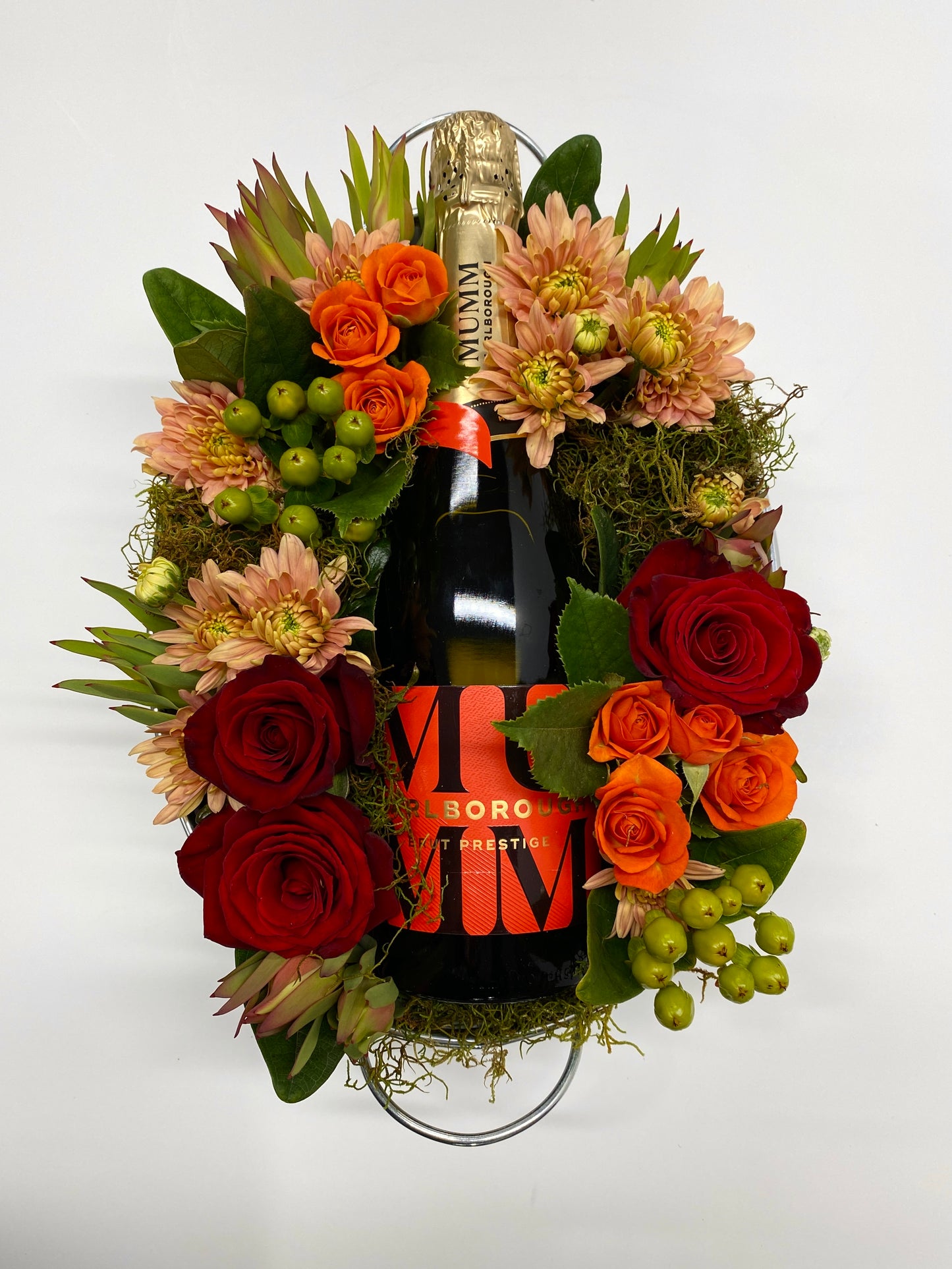 Mumm Marlborough Brut Prestige with Deluxe Floral Arrangement