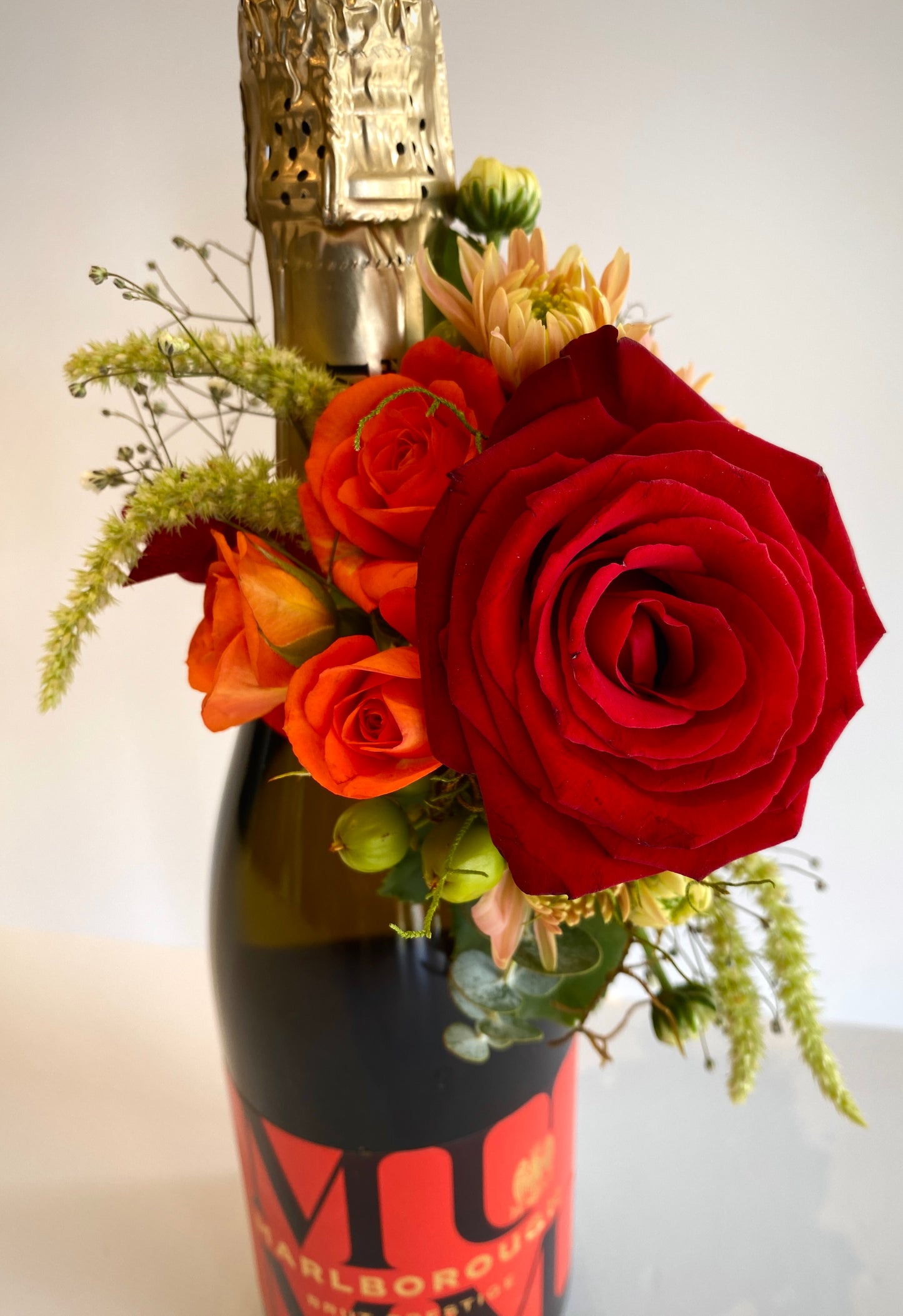 Mumm Marlborough Brut Prestige with Floral Arrangement